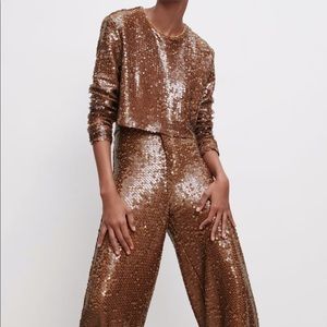 Zara two piece sequin set